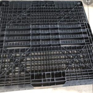Pallet nhựa đen 1100x1100x120 mm ( 2 mặt )